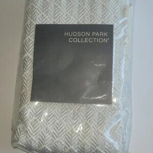 Hudson Park Palmetto Embroidered Euro Pillow Sham - NEW